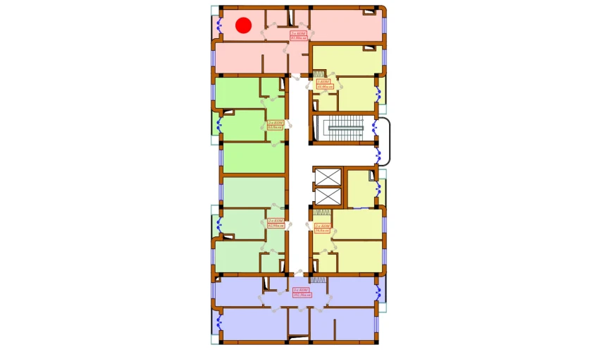 2-комнатная квартира 81.8 м²  12/12 этаж | Жилой комплекс Aviasozlar Plaza