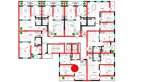 2-комнатная квартира 57.8 м²  7/12 этаж | Жилой комплекс Aman Residence