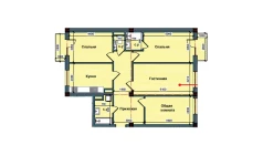4-комн. квартира 112.1 м²  3/10 этаж | Жилой комплекс NUR BARAKA
