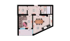 1-комн. квартира 50.44 м²  9/10 этаж | Жилой комплекс Ko'kcha-Oqtepa