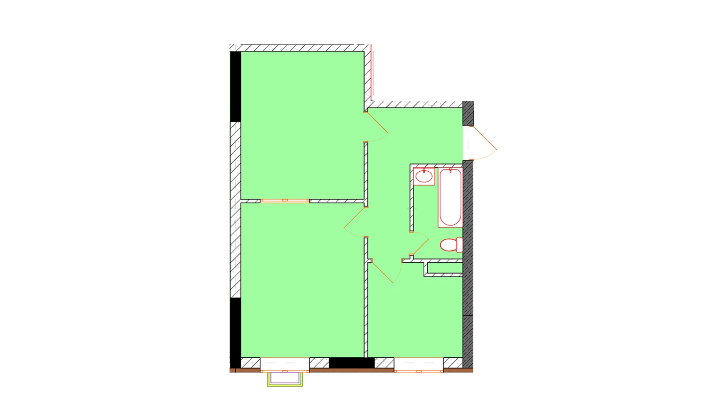 2-комн. квартира 50.3 м²  5/9 этаж | Жилой комплекс Uchtepa Avenue