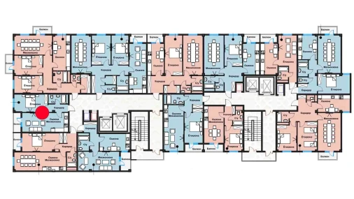 1-комнатная квартира 44.16 м²  2/12 этаж | Жилой комплекс Zangota City 1 -ETAP