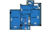 2-комн. квартира 61.2 м²  6/9 этаж | Жилой комплекс NUR BARAKA