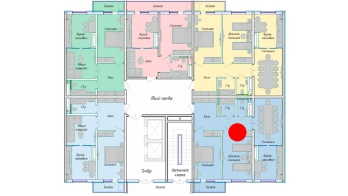 3-xonali xonadon 80.74 m²  8/12 qavat | SERGELI CITY Turar-joy majmuasi