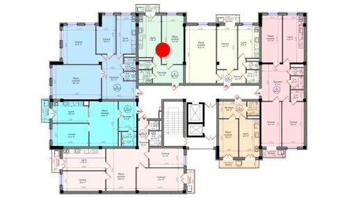 1-комнатная квартира 55.2 м²  4/12 этаж | Жилой комплекс Zamin Jizzax