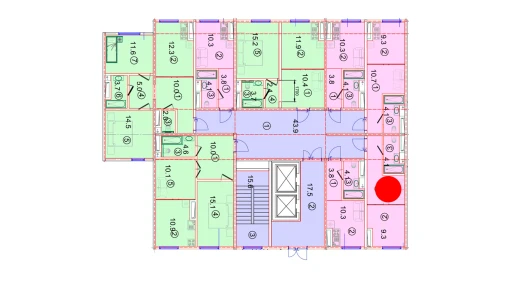 1-комнатная квартира 25.18 м²  14/16 этаж | Жилой комплекс EKO PARK