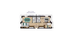 1-комн. квартира 50.4 м²  8/13 этаж | Жилой комплекс MEGAPOLIS А2