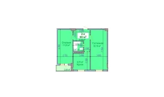 2-комн. квартира 64 м²  3/9 этаж | Жилой комплекс SHAYX-UL OLAM