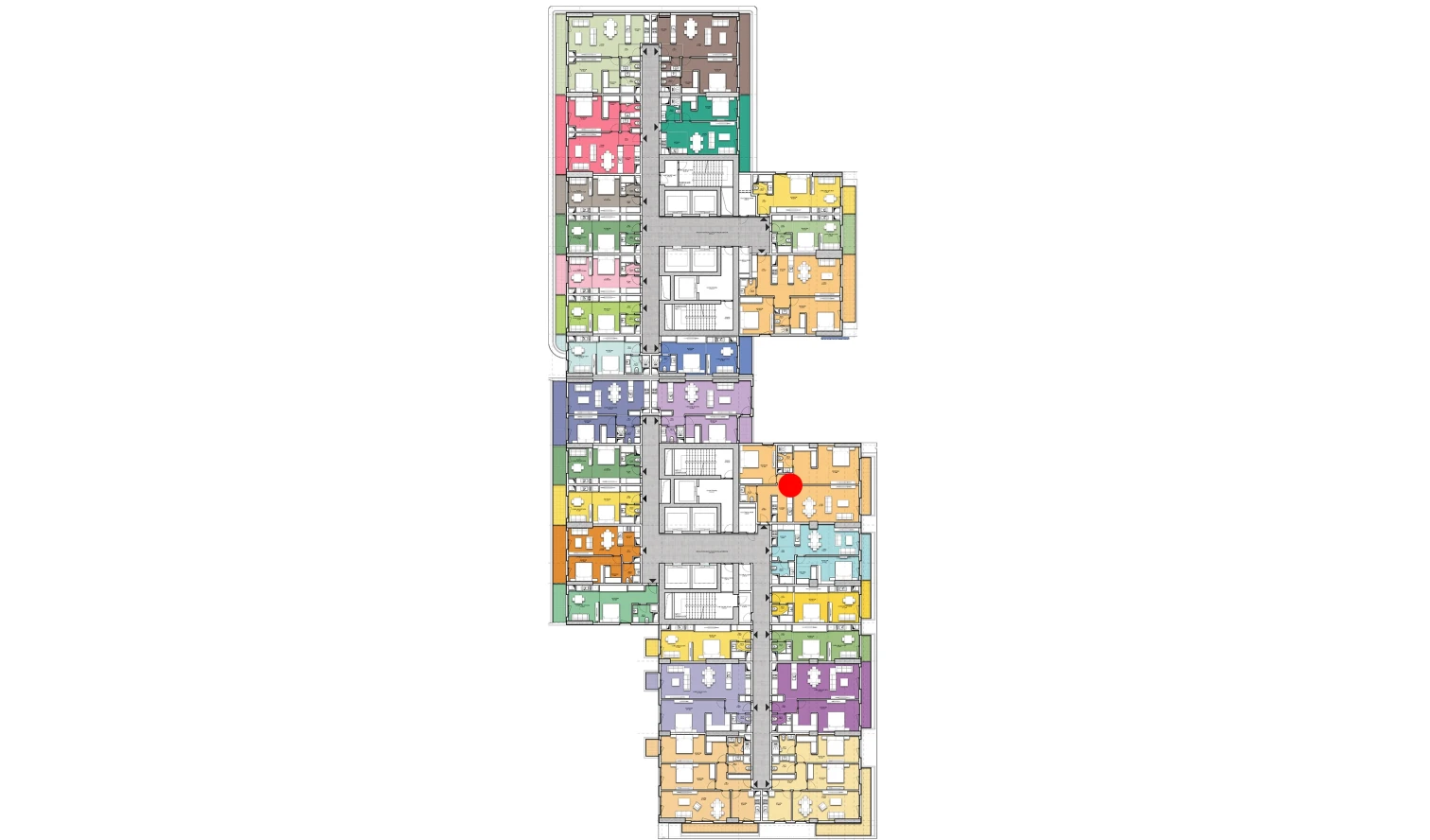 3-xonali xonadon 105.46 m²  12/23 qavat | Resim Taşkent Turar-joy majmuasi