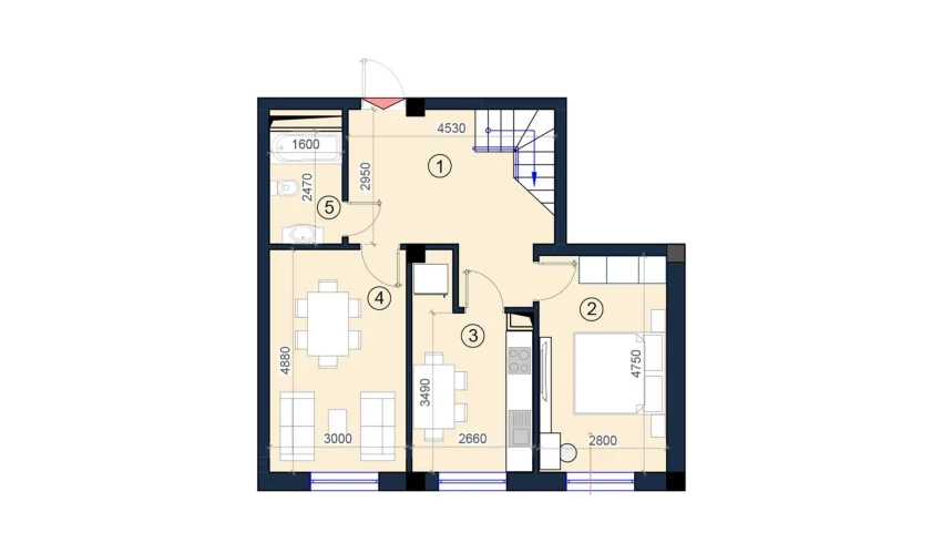 2-комнатная квартира 122 м²  9/9 этаж | Жилой комплекс KO'KSAROY