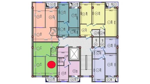 2-комнатная квартира 46.41 м²  7/10 этаж | Жилой комплекс Qibray City