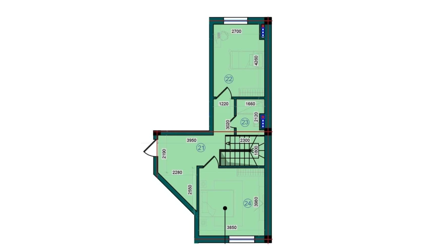 2-комнатная квартира 104.3 м²  7/7 этаж | Жилой комплекс Bristol