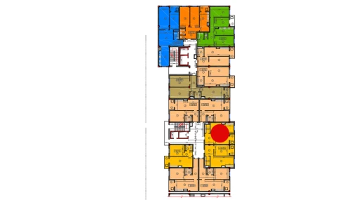 1-комнатная квартира 53 м²  4/12 этаж | Жилой комплекс Sokin hayot