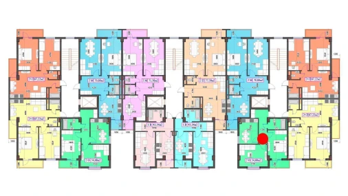 2-xonali xonadon 54.68 m²  7/7 qavat | O'ZBEGIM Turar-joy majmuasi