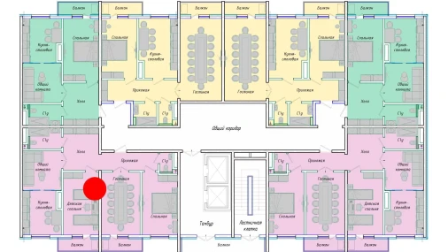 4-комнатная квартира 98.7 м²  12/12 этаж | Жилой комплекс SERGELI CITY