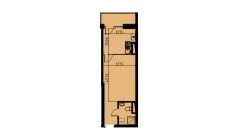 1-комн. квартира 29.24 м²  7/10 этаж | Жилой комплекс YANGIOBOD RESIDENCE