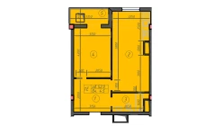 1-комн. квартира 52 м²  11/12 этаж | Жилой комплекс Sokin hayot