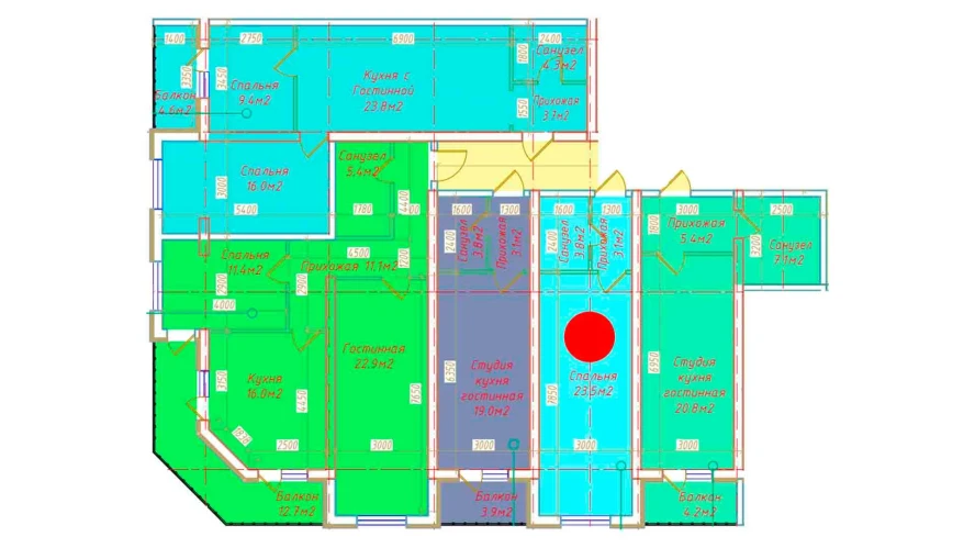 1-комн. квартира 30.4 м² 3/16 этаж | Жилой комплекс DO'MBIROBOD RESIDENCE 1-комн. квартира 30.4 м² 3/16 этаж | Жилой комплекс DO'MBIROBOD RESIDENCE