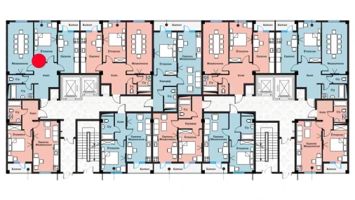 2-комнатная квартира 141.76 м²  1/11 этаж | Жилой комплекс Zangota City 1 -ETAP