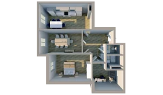 3-xonali xonadon 97.8 m²  8/10 qavat | BRIDGE Turar-joy majmuasi