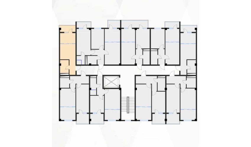 1-комнатная квартира 27.25 м²  2/7 этаж | Жилой комплекс Bochka Resort