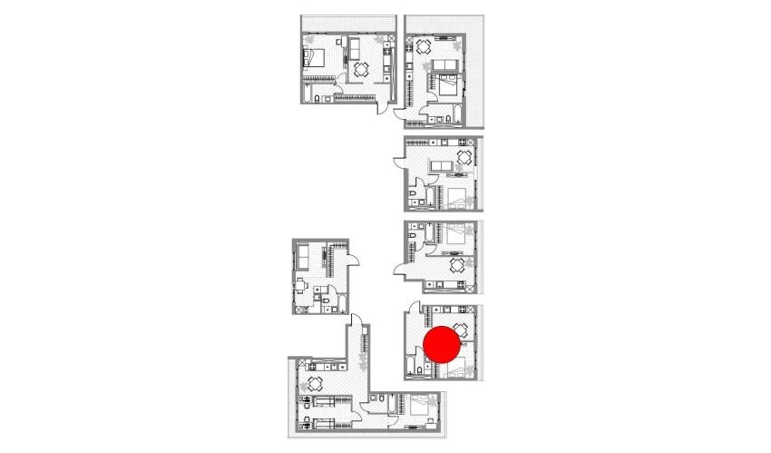 1-xonali xonadon 35 m²  8/12 qavat | PARVOZ Turar-joy majmuasi