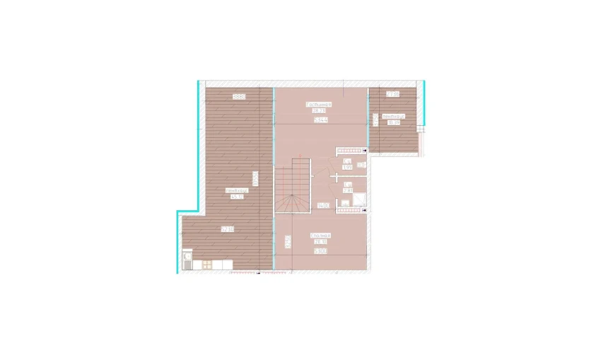3-комнатная квартира 101.46 м²  9/9 этаж | Жилой комплекс Aero Town