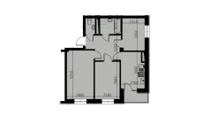 3-комн. квартира 55.32 м²  8/10 этаж | Жилой комплекс YANGIOBOD RESIDENCE