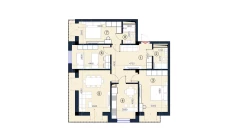 4-комн. квартира 103 м²  7/9 этаж | Жилой комплекс KO'KSAROY