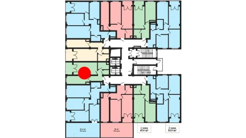 1-комнатная квартира 75.8 м²  3/16 этаж | Жилой комплекс Musaffo