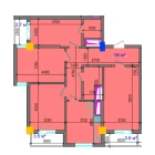 4-комн. квартира 104.8 м²  2/12 этаж | Жилой комплекс SOKIN SOHIL