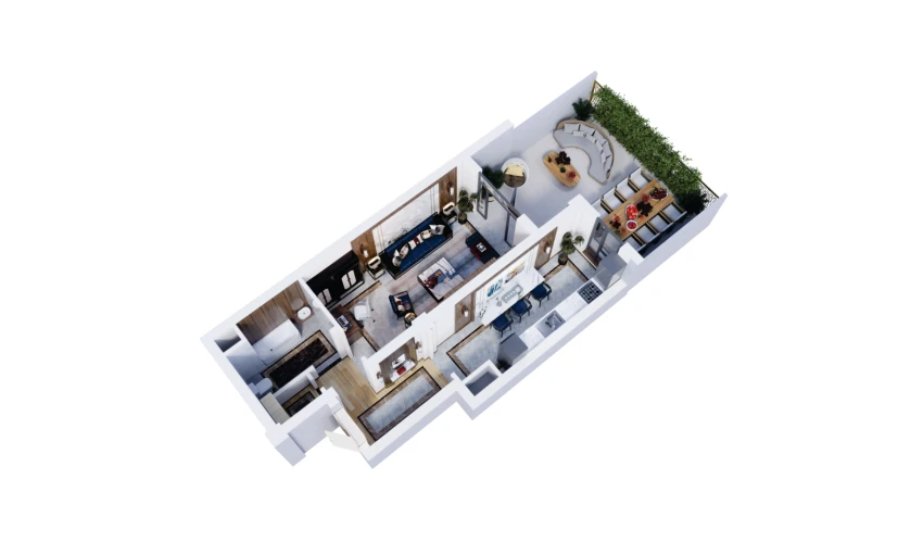 1-комнатная квартира 75.8 м²  3/16 этаж | Жилой комплекс Musaffo