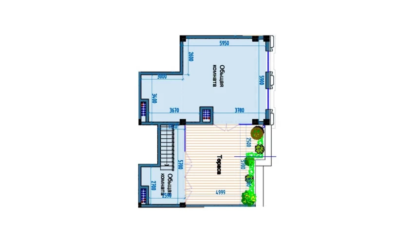 3-xonali xonadon 179 m²  9/9 qavat | FLORYA RESIDENCE Turar-joy majmuasi
