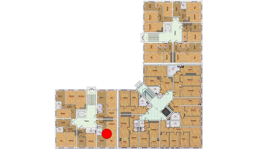 1-xonali xonadon 95 m²  1/9 qavat | MBG Turar-joy majmuasi