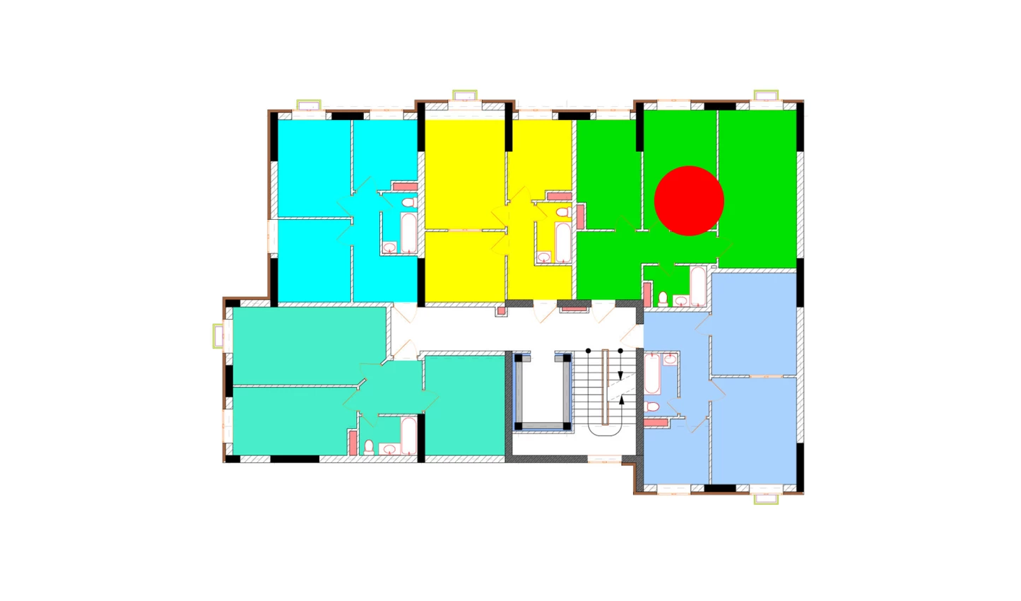 2-комн. квартира 64.2 м²  8/9 этаж | Жилой комплекс Uchtepa Avenue