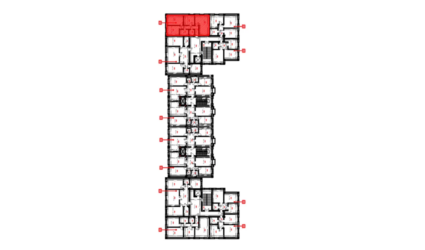 3-xonali xonadon 80.3 m²  8/9 qavat | FIDOKOR Turar-joy majmuasi