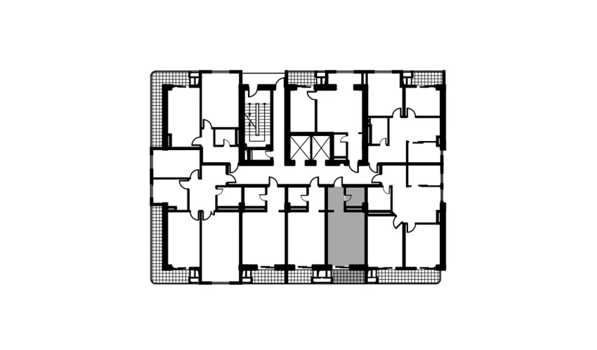 1-xonali xonadon 30.9 m²  4/12 qavat | NAVRUZ GROUP Turar-joy majmuasi