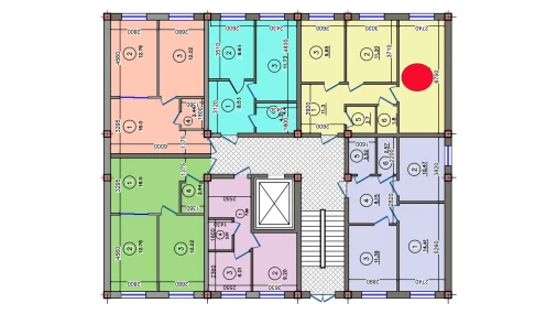 2-комнатная квартира 55.05 м²  1/10 этаж | Жилой комплекс Qibray City