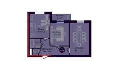 2-комн. квартира 69.5 м²  3/8 этаж | Жилой комплекс Navruz Avenue