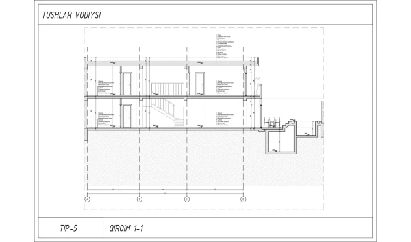 7-комнатная квартира 146.88 м²  2/4 этаж | Жилой комплекс TUSHLAR VODIYSI