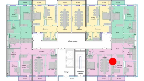 4-комнатная квартира 98.7 м²  6/12 этаж | Жилой комплекс SERGELI CITY