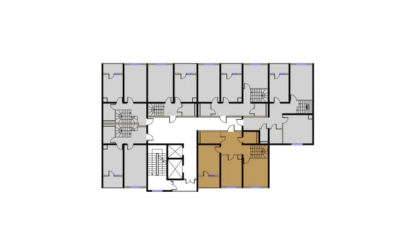 2-комнатная квартира 160.99 м²  16/16 этаж | Жилой комплекс BRILLIANT