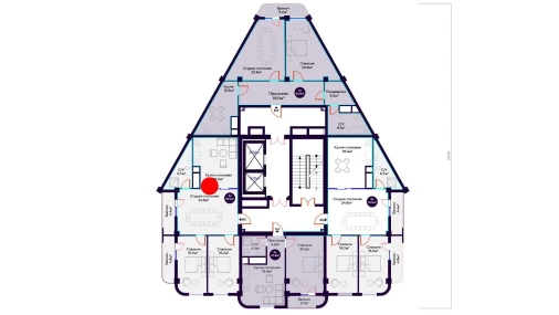 3-комнатная квартира 91 м²  9/16 этаж | Жилой комплекс Havas Premium