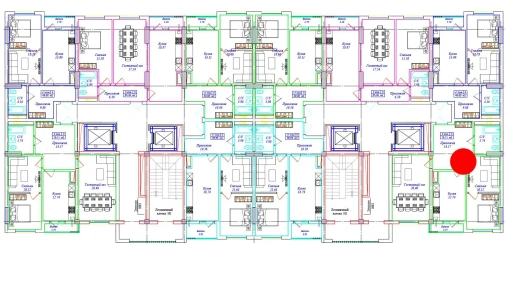 3-xonali xonadon 76.11 m²  6/17 qavat | ASTRA Turar-joy majmuasi