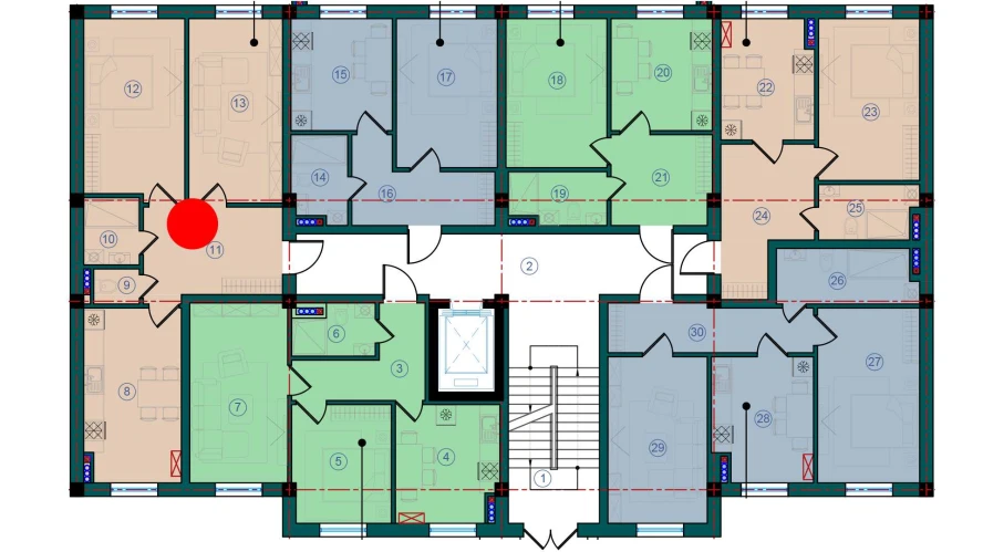 2-комн. квартира 64.6 м²  1/7 этаж | Жилой комплекс Bristol