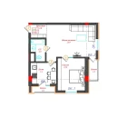 2-xonali xonadon 57.6 m²  12/12 qavat | CHINARA PARK Turar-joy majmuasi