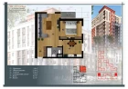 2-xonali xonadon 58 m²  6/9 qavat | CHINARA PARK Turar-joy majmuasi