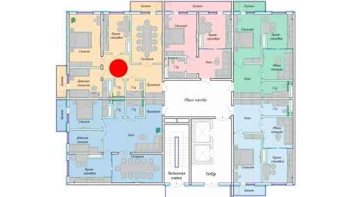 3-комнатная квартира 87.26 м²  11/12 этаж | Жилой комплекс SERGELI CITY