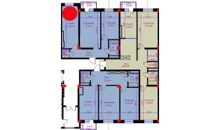 2-комн. квартира 62.41 м²  2/10 этаж | Жилой комплекс Ko'kcha-Oqtepa