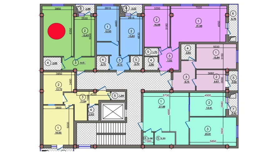 2-комн. квартира 50.03 м²  2/10 этаж | Жилой комплекс Qibray City